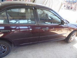2001 Honda Civic LX Purple Sedan 1.7L AT #A24904